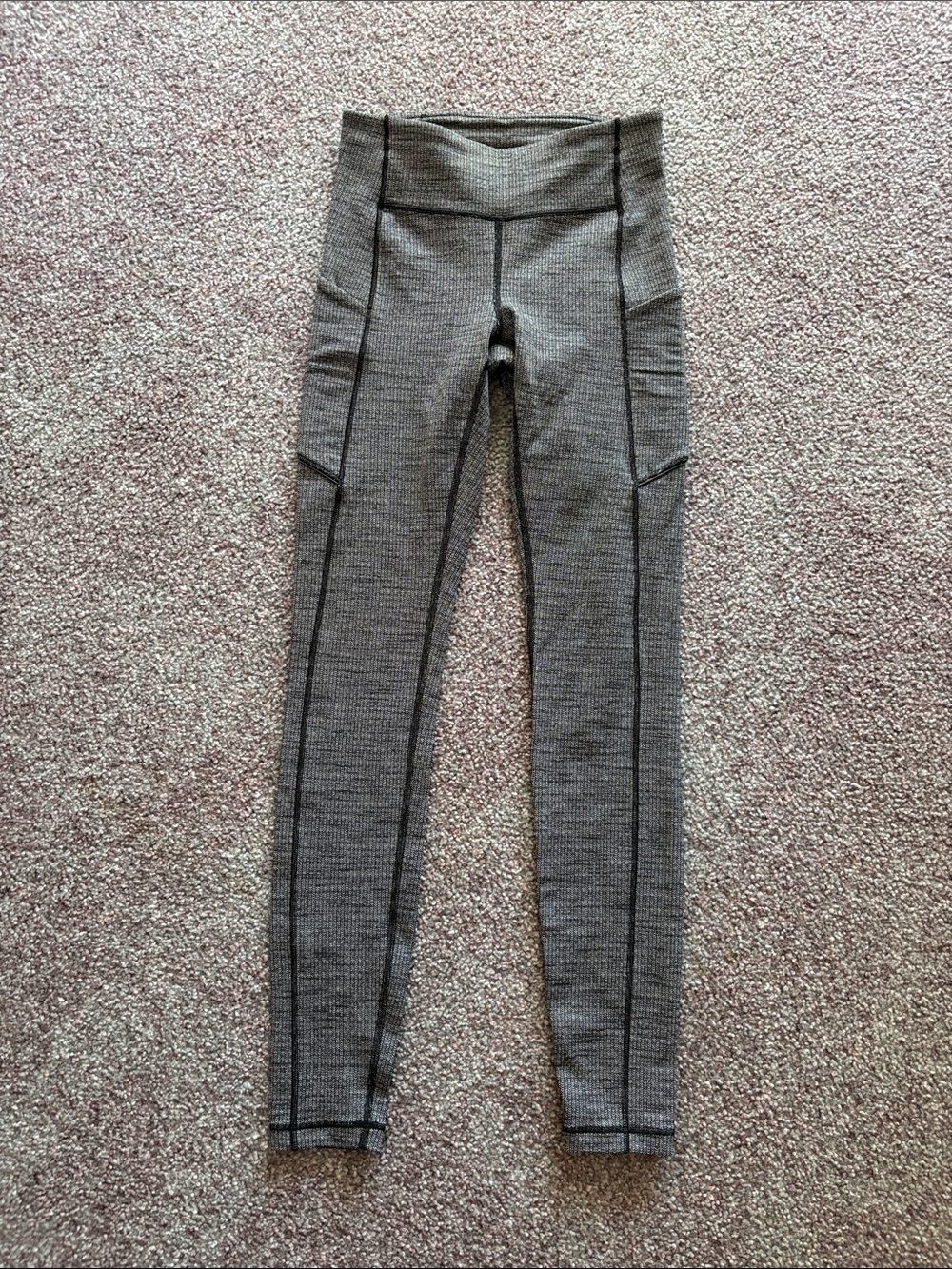 lululemon athletica Grey High-Rise Pocket Leggings